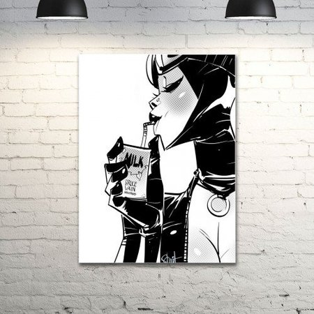 Настенный постер с рисунком Otto Schmidt "Milk"