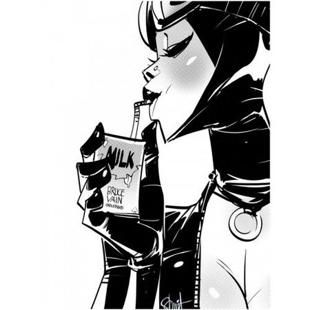 Настенный постер с рисунком Otto Schmidt "Milk"