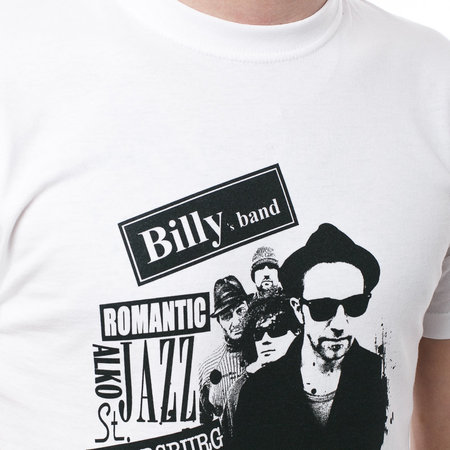 Мужская футболка «Billy’s Band» Romantic Alco Jazz с группой