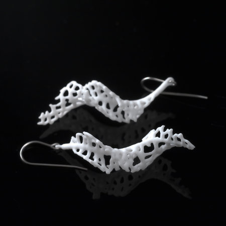 Студия Nervous System: серьги из коллекции украшений Hyphae